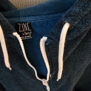 Zine Clothing Blue Hoodie